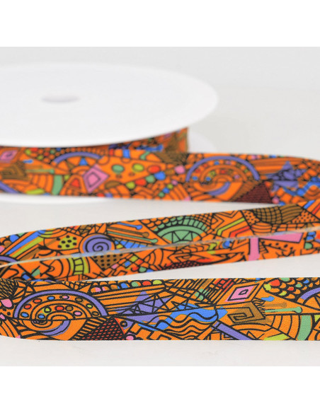 Wax fabric - Orange