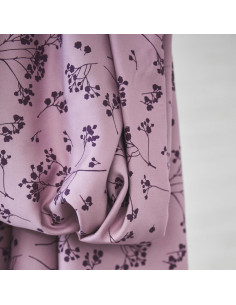 Viscose twill fabric - Lilac Stalks