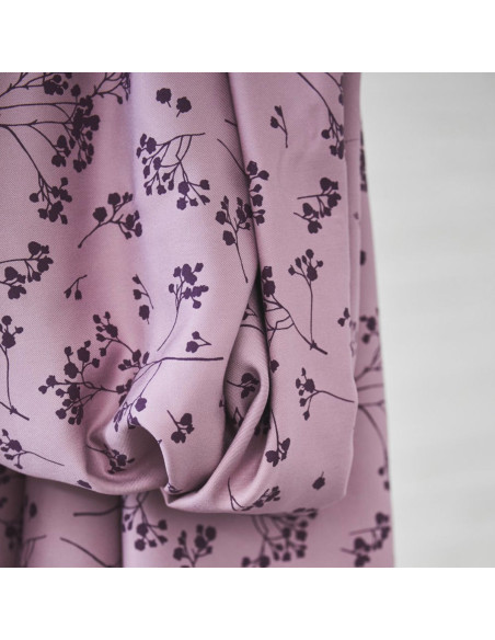 Viscose twill fabric - Lilac Stalks