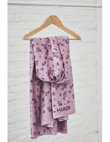 Viscose twill fabric - Lilac Stalks