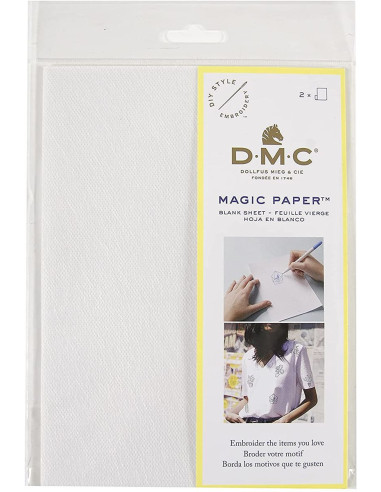 Pack of 2 blank A5 Magic Paper sheets DMC