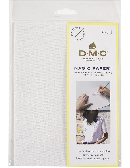 Pack of 2 blank A5 Magic Paper sheets DMC