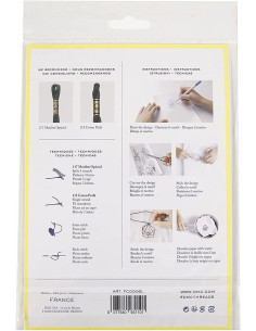 Pack of 2 blank A5 Magic Paper sheets DMC 2