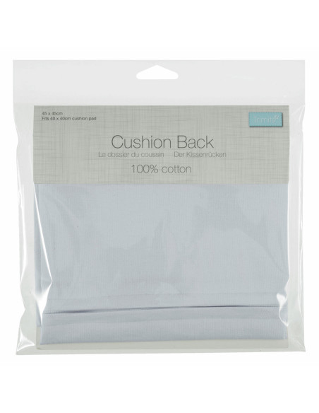 Cushion back with closure - White