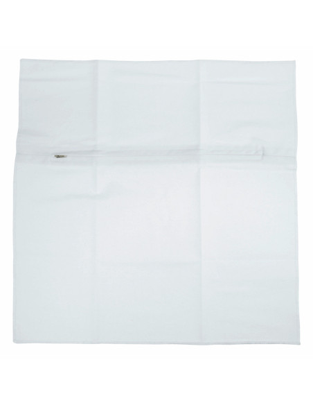 Cushion back with closure - White