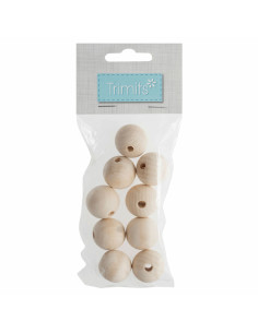 Handcrafted wooden beads for macramé - 25 mm 2