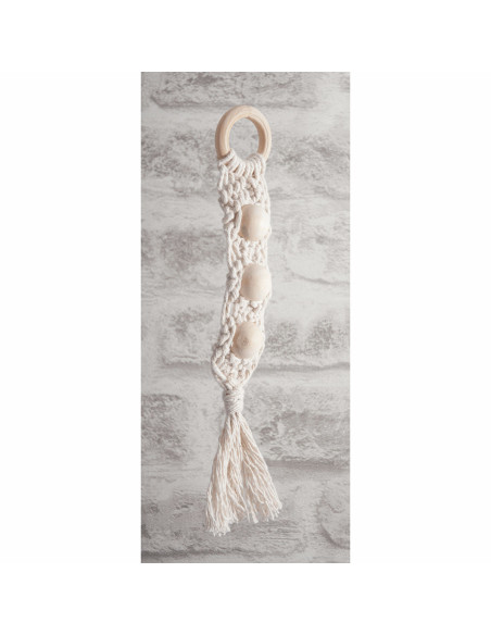 Handcrafted wooden beads for macramé - 25 mm