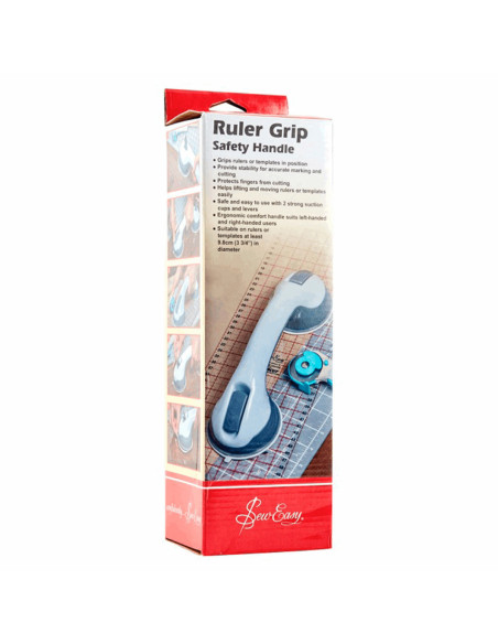 Double suction cup for ruler