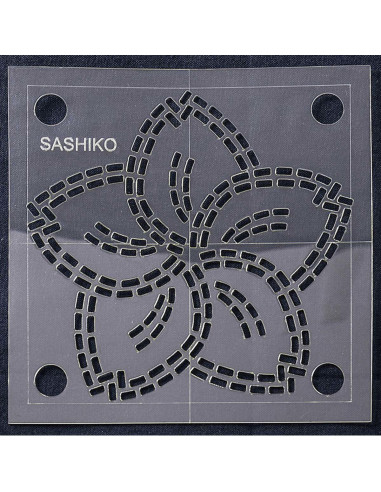 Sashiko Template - Cherry Blossom