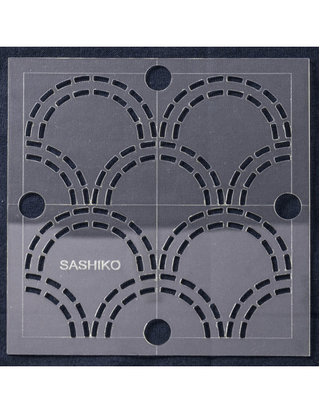 Sashiko template - Waves