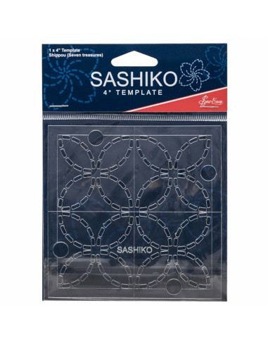 Template for Sashiko - Seven Treasures