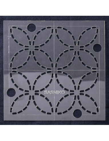 Template for Sashiko - Seven Treasures