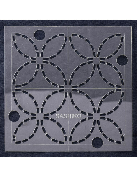 Template for Sashiko - Seven Treasures