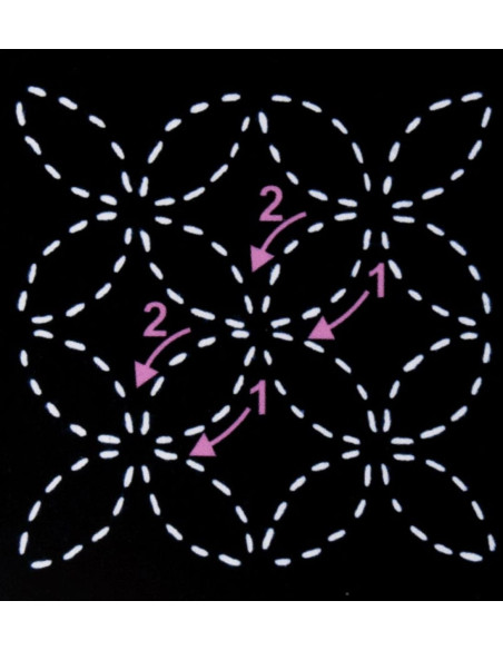 Template for Sashiko - Seven Treasures