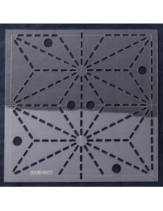 Sashiko template - Asa No Ha 2
