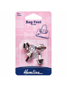 Set of 4 pads for bags 15 mm - Silver