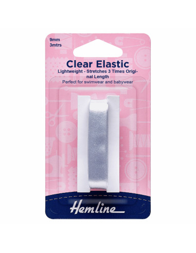 Transparent elastic for swimsuit