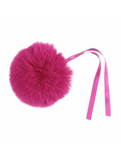 Faux fur pompom 11 cm - Cherry