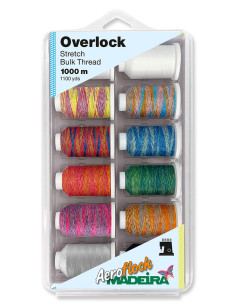 Box of 12 Aeroflock Madeira foam thread cones - Multicolor