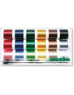 Box of Polyneon 40 Madeira embroidery threads