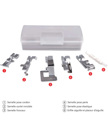 Foot kit for Necchi NL-11C and Creator C12 serger