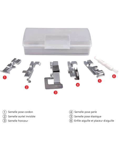 Foot kit for Necchi NL-11C and Creator C12 serger
