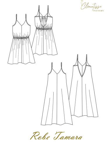 Tamara Dress Pattern - Clématisse Pattern