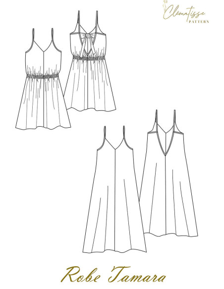 Tamara Dress Pattern - Clématisse Pattern