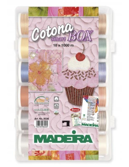 SmartBox Cotona Madeira quilting thread case