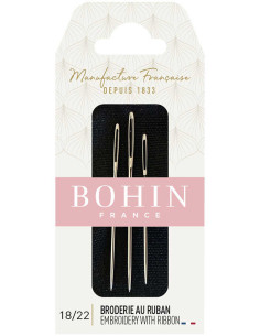 Bohin Ribbon Embroidery Needles - Assortment 18/22