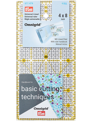 Omnigrid patchwork ruler 4 x 8 inch