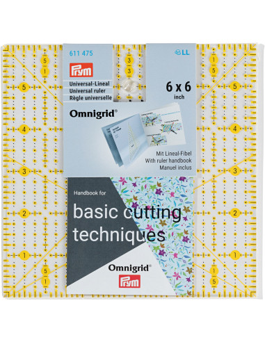 Omnigrid Patchwork Ruler 6 x 6 inch