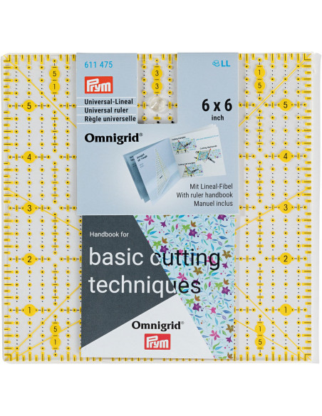 Omnigrid Patchwork Ruler 6 x 6 inch