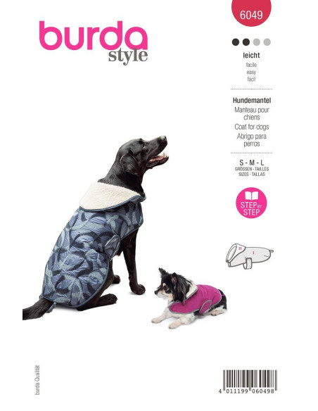 Dog coat pattern - Burda 6049