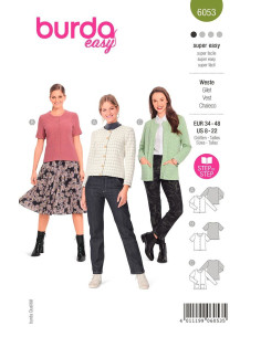 Vest pattern - Burda 6053