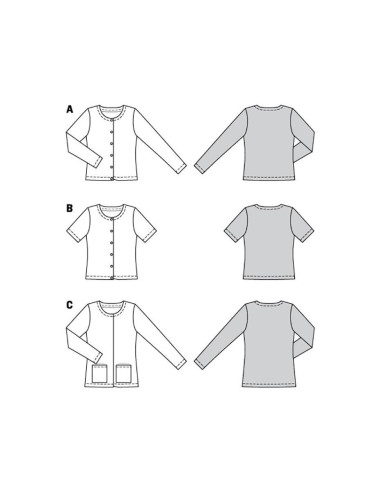 Vest pattern - Burda 6053