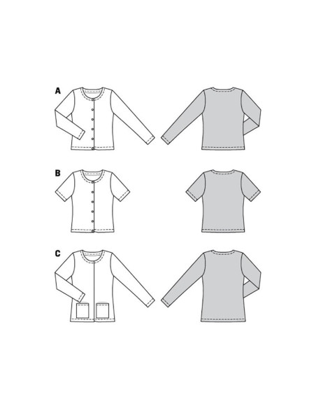 Vest pattern - Burda 6053