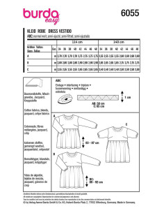 Dress pattern - Burda 6055 2