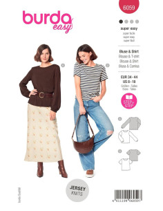 T-shirt and blouse pattern - Burda 6059