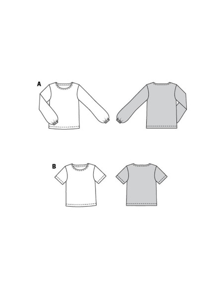 T-shirt and blouse pattern - Burda 6059