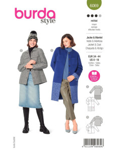 Coat and jacket pattern - Burda 6069