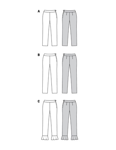 Pants pattern - Burda 6072