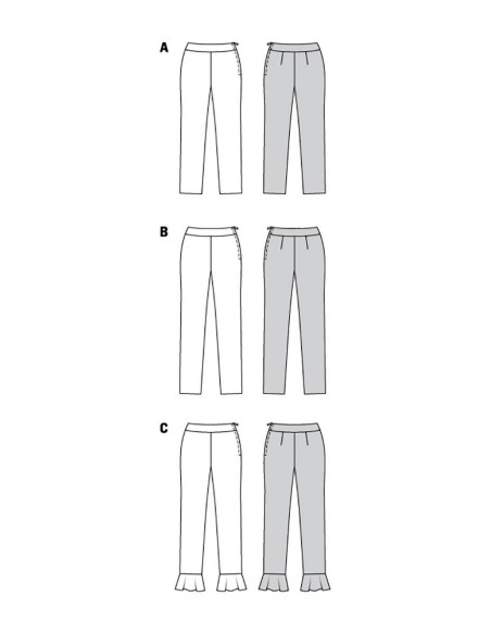 Pants pattern - Burda 6072