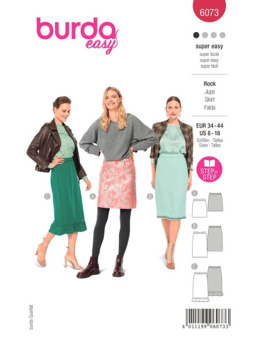 Skirt pattern - Burda 6073