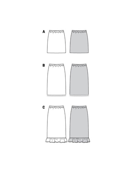 Skirt pattern - Burda 6073