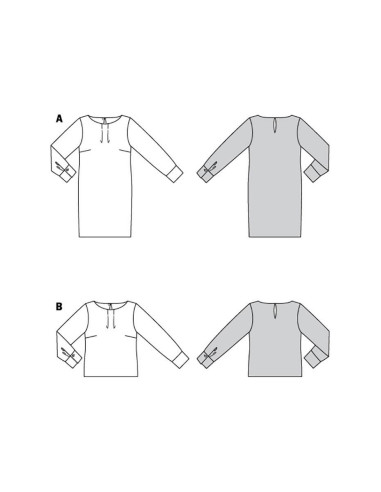 Dress and blouse pattern - Burda 6077