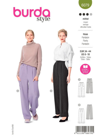 Pants pattern - Burda 6079