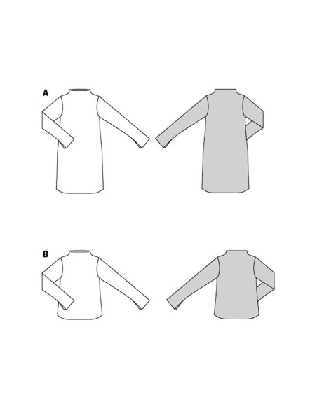 Dress and T-shirt pattern - Burda 6080