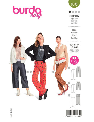 Pants pattern - Burda 6085