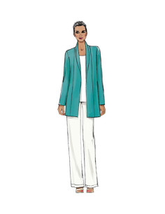 Jacket, shorts, and pants pattern - Vogue 9011